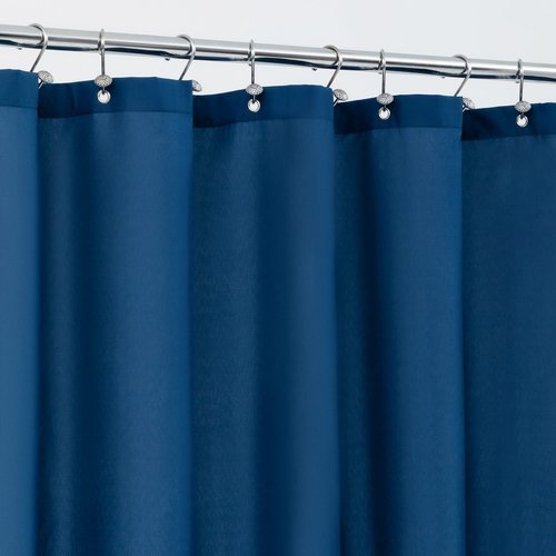 ALYVIA SPRING Long Fabric Shower Curtain Liner Waterproof - 72" x 78", Soft & Lightweight Long Shower Curtain with 3 Magnets, Machine Washable - 72x78, Navy
