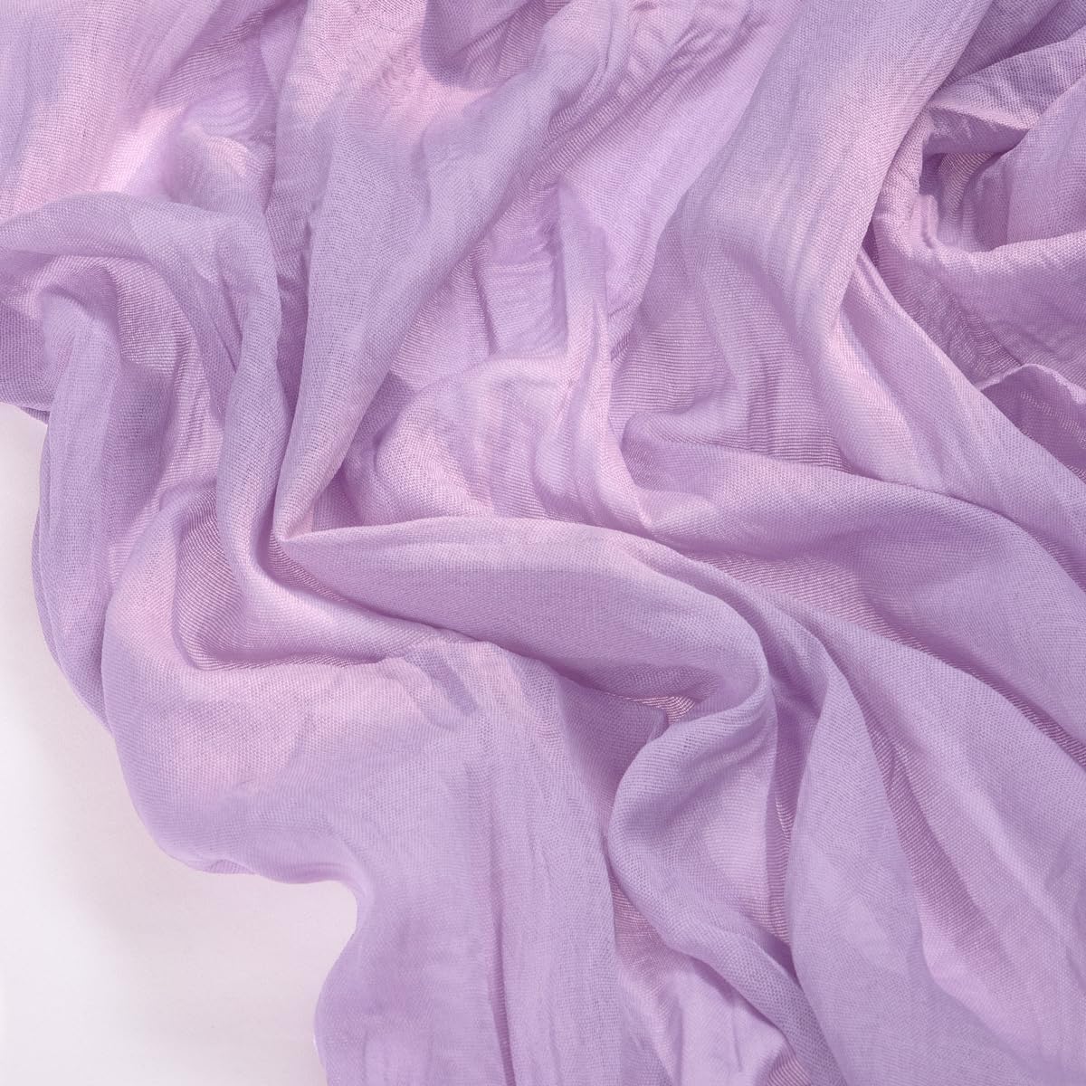 Socomi Cheesecloth Table Runner - Lilac Purple 120-Inch for Boho Rustic Weddings & Events
