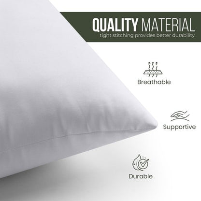 Utopia Bedding Throw Pillows (Set of 1, White) – 26 x 26 Inches Down Alternative Pillows for Bed, Sofa, and Couch - Fluffy Decorative Stuffer Pillow for Indoors & Outdoors