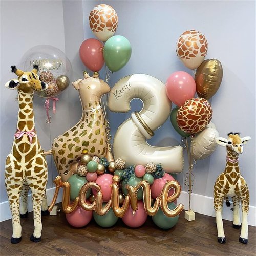 Beige 18 Birthday Balloons - 40 Inch Large Cream Foil Number 1 & 8 for Boho 18th Anniversary Celebrations