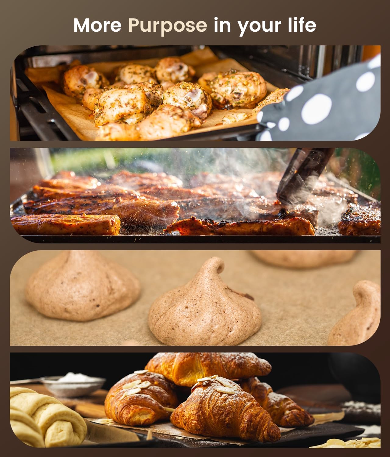 Unbleached Parchment Paper Sheets - 200 Pcs Non-Stick Baking Liners | 12x16 Inch for Oven & Airfryer