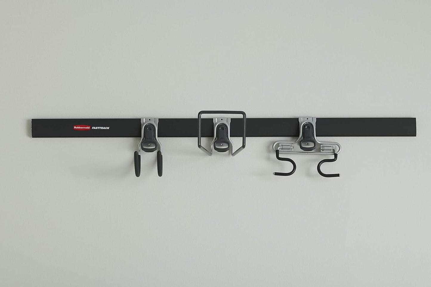 Rubbermaid FastTrack Hooks Kit - Versatile Utility Hooks for Organizing | Black, 3-Piece Set