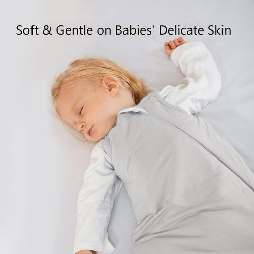 BubblePanda Bamboo Sleep Sack - Soft 2-Way Zipper Toddler Blanket for Babies 6-12 Months 1.0 Tog