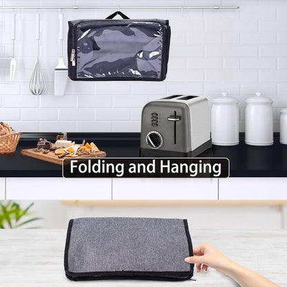 Cuisinart Toaster Cover - Dust Protection for 2-Slice Wide Slot Toasters | Zipper Closure Design