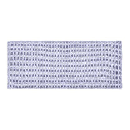 TYUU Waffle Bath Mat, Boho Bathroom Rugs Non Slip Washable Super Absorbent Quick Dry Cute Bath Mat Farmhouse Bathroom Decor, 48''x24'' Lavender Cream