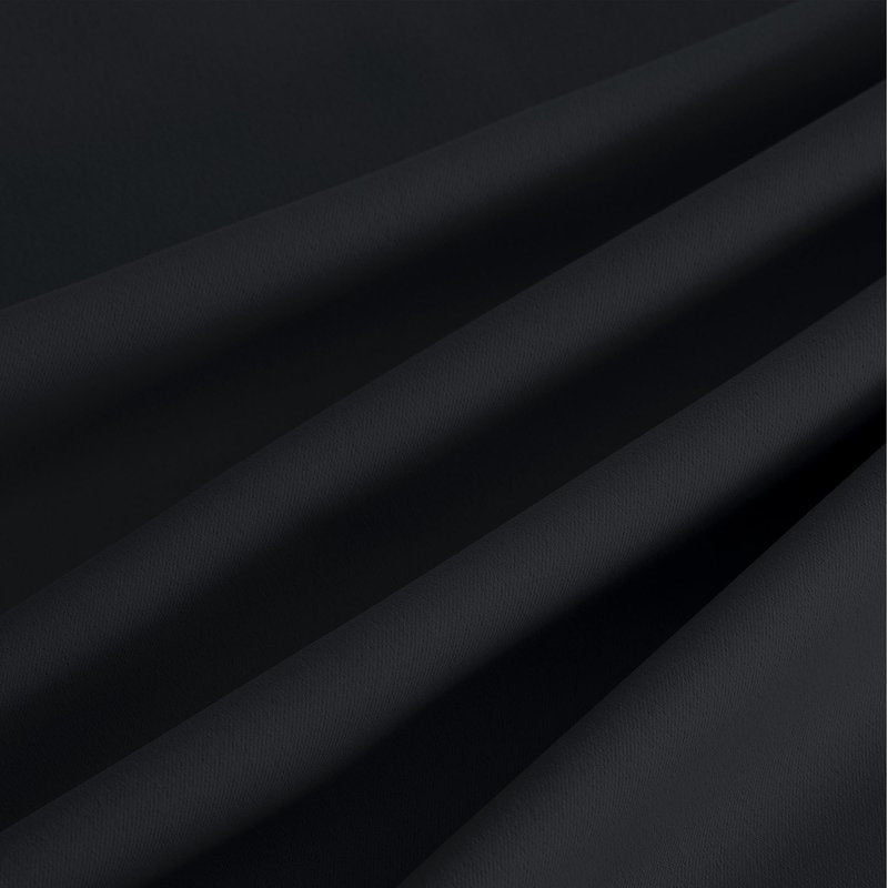 NICETOWN Room Darkening Draperies Curtains Panels, 2 Panels Black W52 x L102