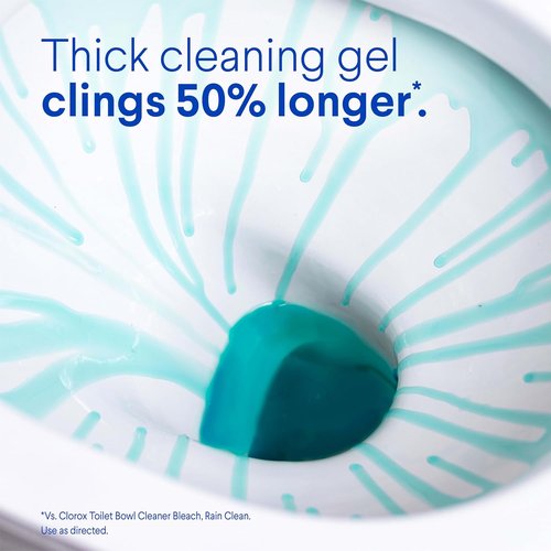 Clorox Toilet Bowl Cleaner - Clinging Bleach Gel with Ocean Mist Scent - 24 Fl Oz Bottle