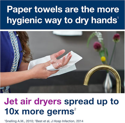 Tork Roll Hand Towels - Premium White, 6 Rolls | H80 Size for Superior Absorbency