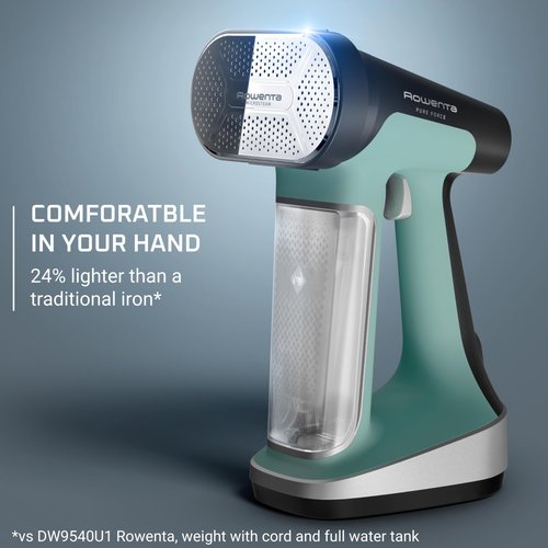 Rowenta Handheld Steamer for Clothes, Pure Force 2in1 Steamer & Iron, 1875W, Vertical/Horizonal Steaming & Ironing, Lightweight, Auto-off, XL power, 1875 Watts, DR8822