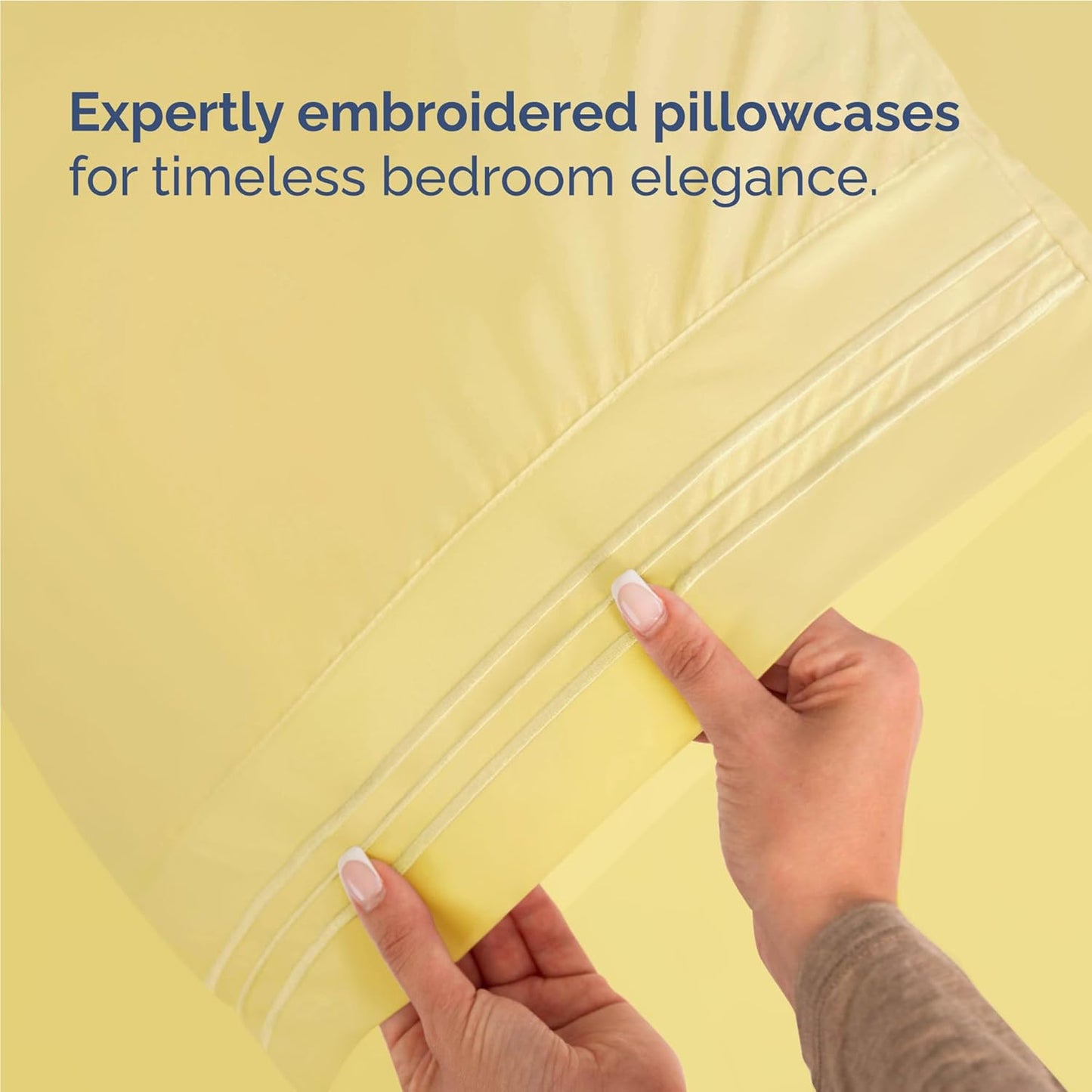 Skiennix Twin XL Sheet Set - Comfy Cooling Bed Sheets - Ultra-Soft, Deep Pockets, Wrinkle-Free - Yellow
