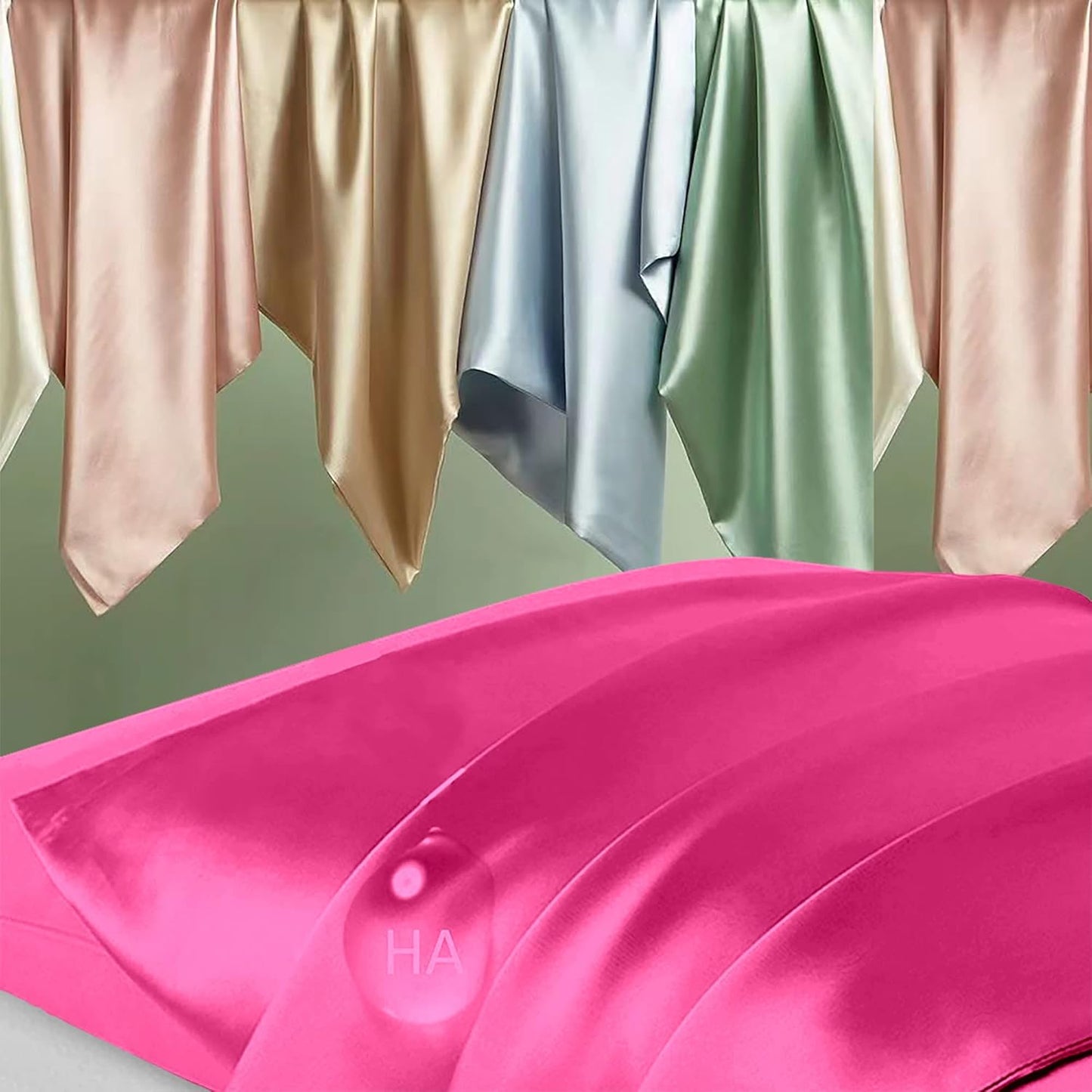 Skiennix Mulberry Silk Pillowcase - Anti-Acne Cooling Sleep Cover | Standard Size, Hot Pink