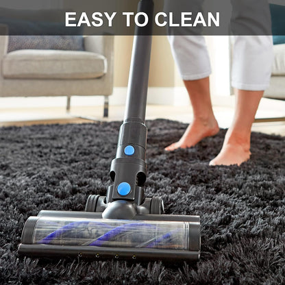 Ophanie 2x8 Non-Slip Runner Rug - Soft Fluffy Black Shaggy Carpet for Hallway & Bedroom Decor