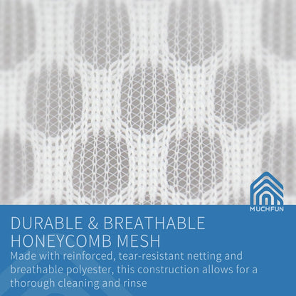 Muchfun Honeycomb Mesh Laundry Bags - Durable 3-Pack for Delicates | 9 x 12 Inches