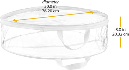 Whitmor Wreath Storage Bag - Clear Design for Easy Visibility | Durable & Spacious 30-Inch Size