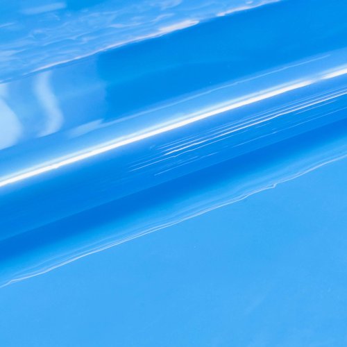 Barossa Design Clear Blue Shower Curtain Liner - PEVA Heavy Duty Shower Liner with 6 Magnets and Metal Grommets, 72" x 72" Waterproof Bathroom Curtains - Clear Blue