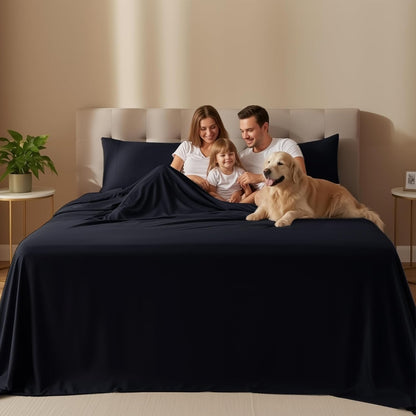 Utopia Bedding Twin Sheet Set - Soft & Breathable 3-Piece Microfiber Bed Sheets | Black
