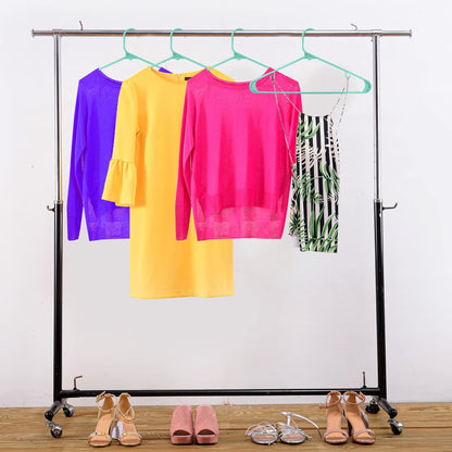 Utopia Home Plastic Hangers 50 Pack - Durable Space-Saving Closet Organizers - Ideal for Shirts, Pants & Coats (Aqua)
