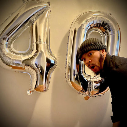 Silver Number Balloon | 40-Inch 0 Balloon - Perfect for Birthday Decorations & Celebrations