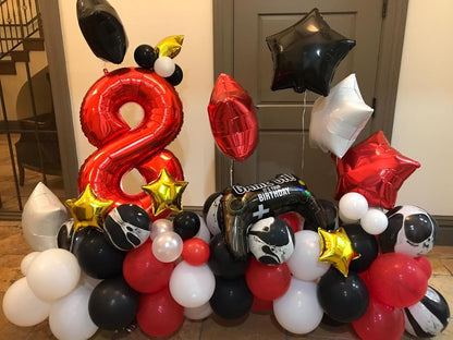 Red Number 8 Balloon by [Brand Name] - 40 Inch Birthday Decoration for Men & Boys | Perfect for 8th Birthday Parties, Weddings, Graduations