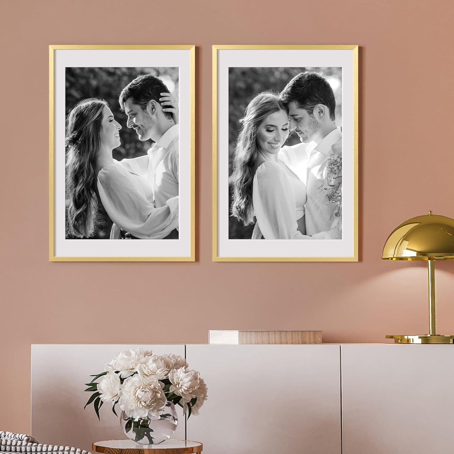 Upsimples 24x36 Poster Frame - Elegant Gold Wall Hanging Frame for 20x30 or 24x36 Prints | 1 Pack