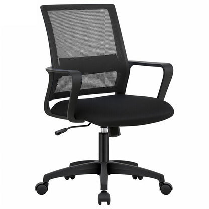PayLessHere Gaming Chair Ergonomic Computer Chair Office Chair Video Game Chairs with Lumbar Support Desk Chair Armrest Mid Black Cushion Swivel Rolling Chair with Wheels for Home Office(Black)