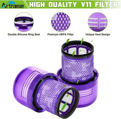 Artraise V15 Filter Replacement for Dyson V11 Torque Drive | 2-Pack Compatible with SV14, SV15, SV17, SV22, SV28, SV47