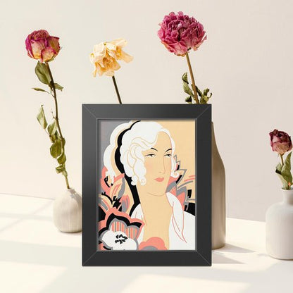 LaVie Home 2x3 Picture Frame, 2 x 3 Black Picture Frame with HD Plexiglas, 2 by 3 Display Frame 1 Pack, Classic Collection