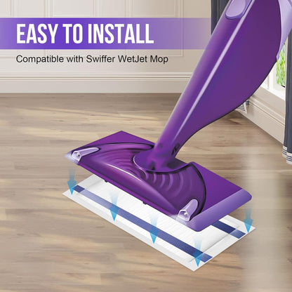 Skiennix Mopping Pad Refill - Disposable Multi-Surface Wet Jet Mop Pads for Hardwood Floors | 120 Count