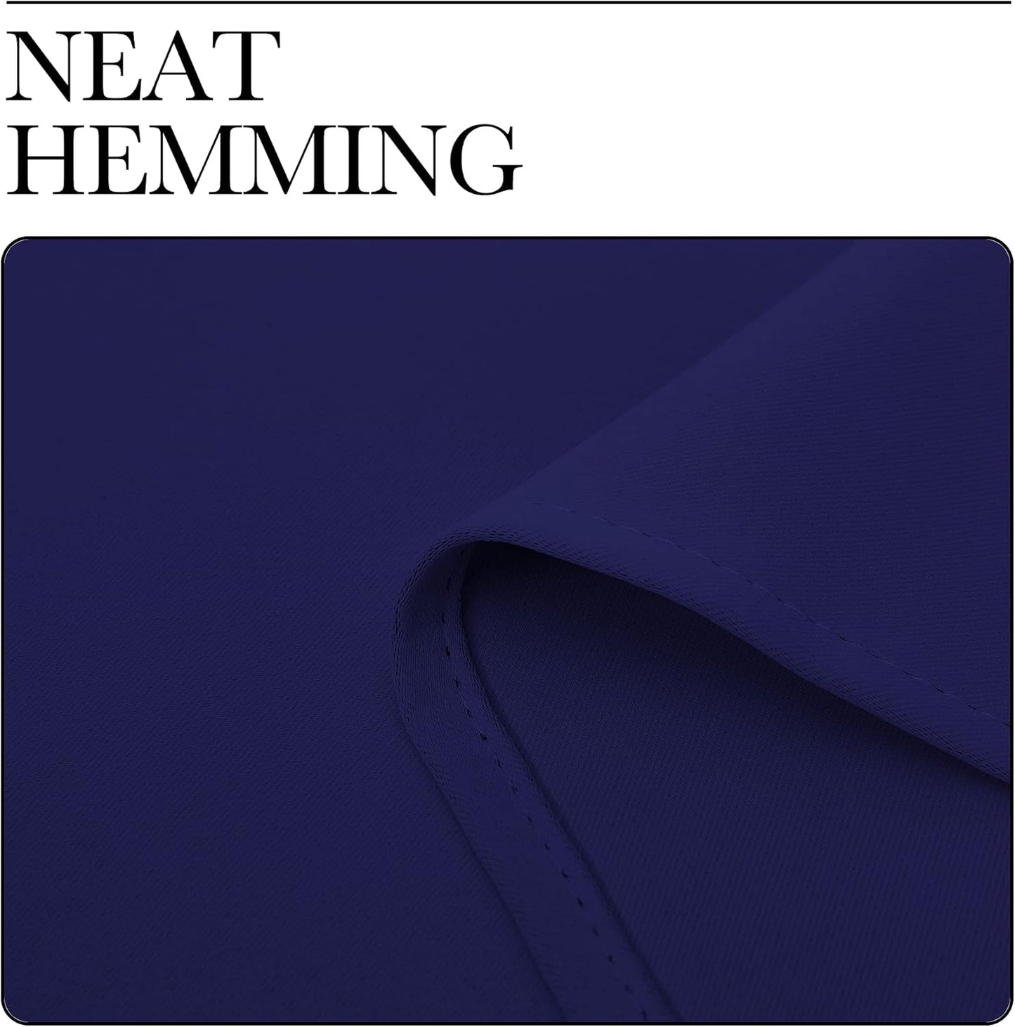 NICETOWN Navy Blue Blackout Curtains - Thermal Insulated Drapes for Short Windows | 48" Length, 42" Wide, 2 Panels