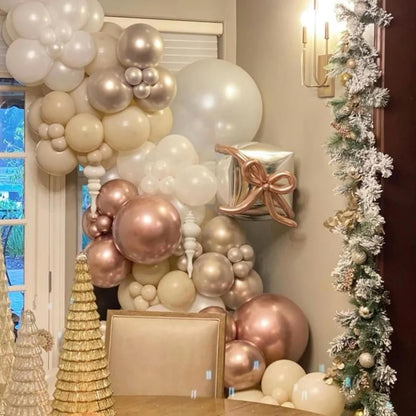 Voircoloria Rose Gold Balloon Garland Kit - 90 Pack with Various Sizes for Weddings, Graduations & Parties