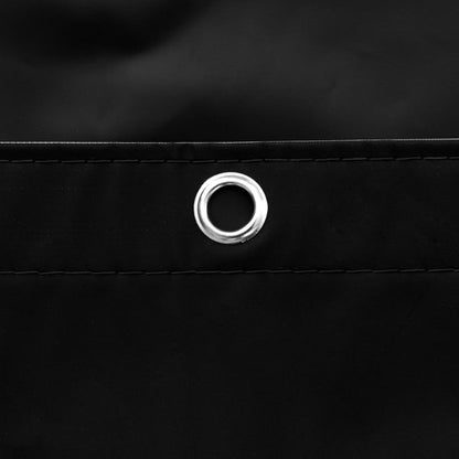 Barossa Design Black Shower Curtain Liner - Premium PEVA Plastic Black Shower Liner for Bathroom, Lightweight Standard Size Bath Curtain with 3 Magnets, Metal Grommets