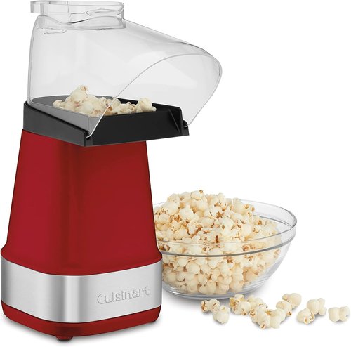 Cuisinart EasyPop Hot Air Popcorn Maker - Fast, Healthy Snack Preparation | Vibrant Red Color