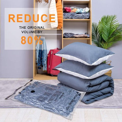 GONGSHI Vacuum Seal Bags - Space-Saving Storage for Clothes & Bedding | 24 Combo with Electric Pump