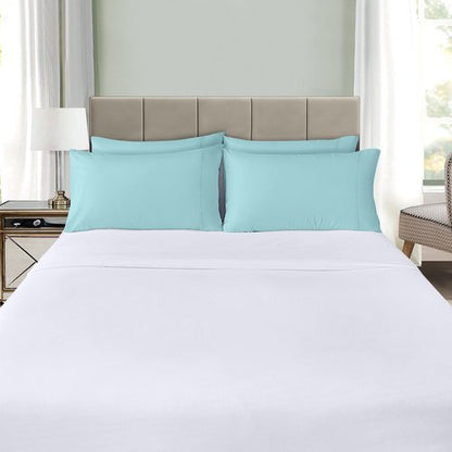 Utopia Bedding Queen Pillow Cases - 4 Pack - Envelope Closure - Soft Brushed Microfiber Fabric - Shrinkage and Fade Resistant Pillow Covers Queen Size 20 X 30 Inches (Queen, Spa Blue)
