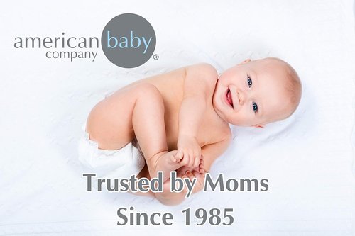 American Baby Company Waterproof Crib Mattress Protector - Soft, Quilted & Noiseless 52" x 28" Cover, White