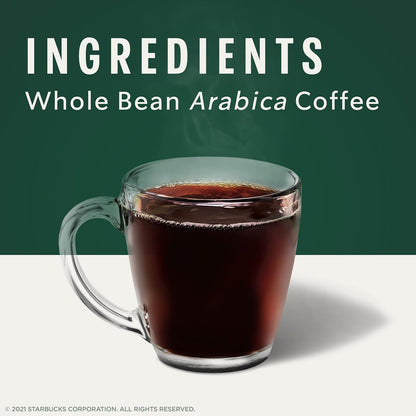 Starbucks Whole Bean Coffee - Dark Roast Espresso Blend, 100% Arabica, 18 oz Bag