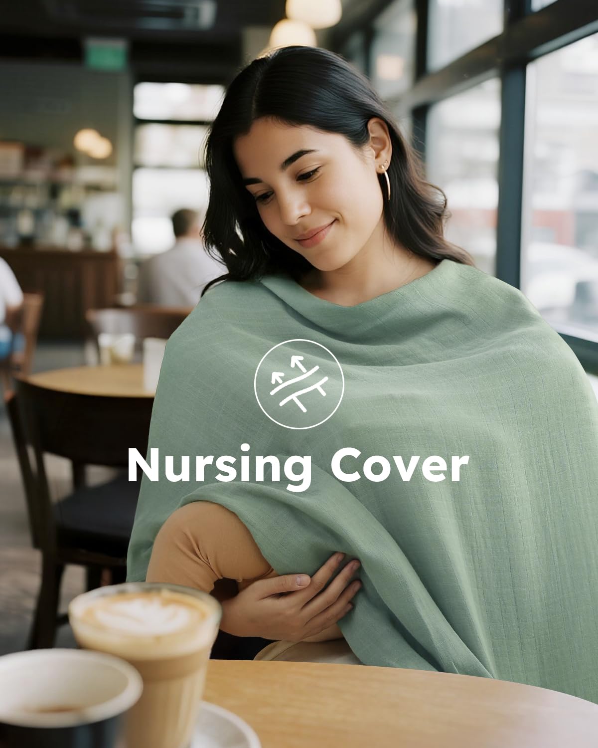 Yoofoss Organic Muslin Swaddle Blanket - Soft & Breathable 47 x 47 Inches for Newborns, Baby Boys & Girls