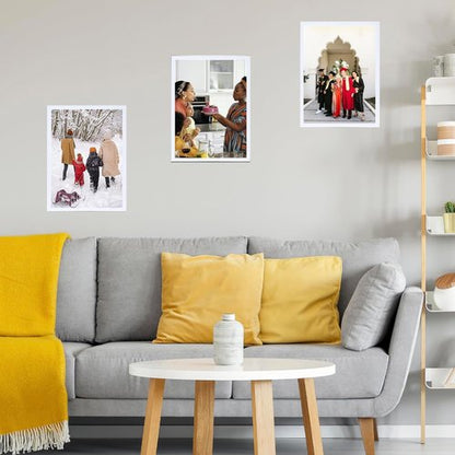 JCJMY 15x19 Picture Frame - White Wall Gallery Frame for Horizontal & Vertical Photos