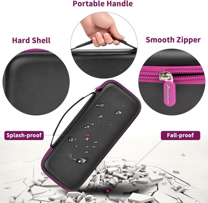 Steamer Case - Jack & Rose Compatible Handheld Iron Storage Bag with Mesh Pocket - Black