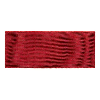 TYUU Waffle Bath Mat, Boho Bathroom Rugs Non Slip Washable Super Absorbent Quick Dry Bath Mat Farmhouse Bathroom Decor, 48"x24" Burgundy