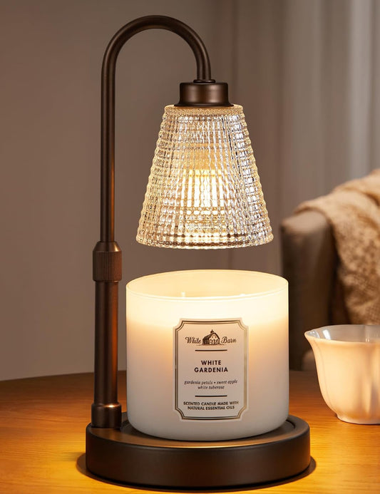 Big Brown Candle Warmer Lamp - Dimmable & Adjustable Timer for Jar Candles | Perfect Home Decor & Gifts