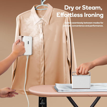 Newbealer Travel Steam Iron - Handheld Steamer with Non-Stick Ceramic Soleplate | Global Voltage 100-240V