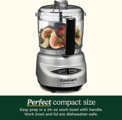 Cuisinart Mini-Prep Plus Food Processor - 24-Ounce Bowl, Reversible Blade for Chopping Herbs & Vegetables | Pink