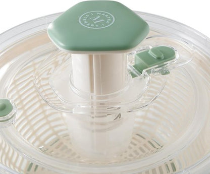 Martha Stewart Salad Spinner - 6.3 Qt Fruit & Vegetable Washer with Strainer | Easy Cleaning Bowl