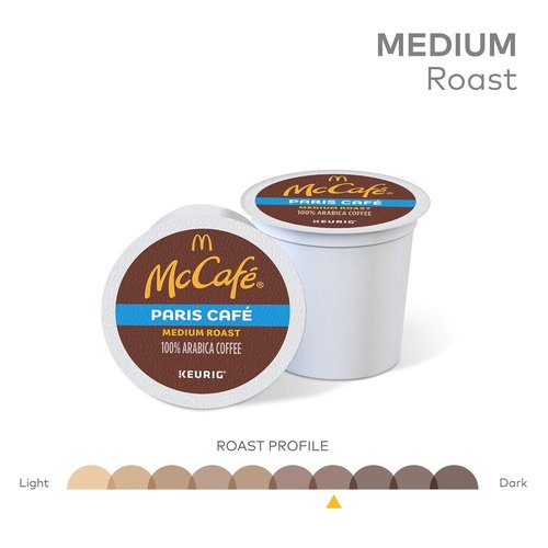 McCafe Single Serve Coffee Pods - Medium Roast Keurig K-Cups | 12 Count for Rich Flavor