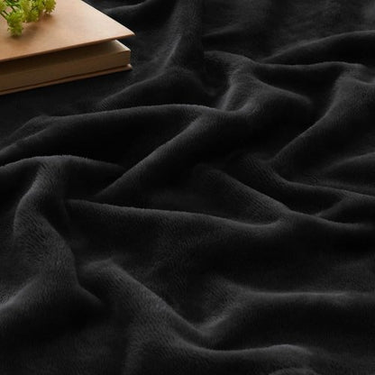 BEDELITE Fleece Blanket - Luxuriously Soft Black Throw for Couch & Bed | 50x60 Inches, Cozy & Lightweight