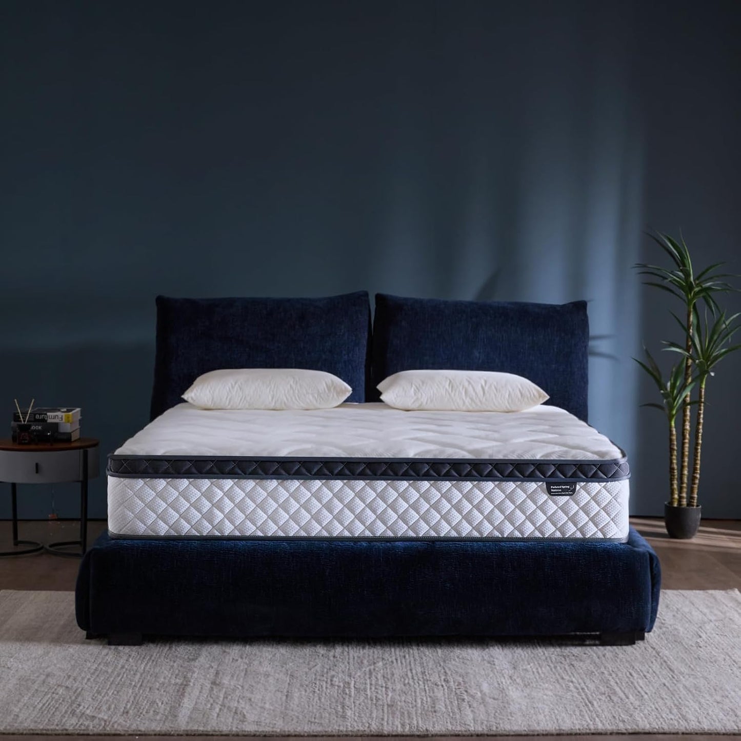Regine Switzerland Queen Size Mattress - 12 Inch Hybrid with Pocket Springs for Ergonomic Support