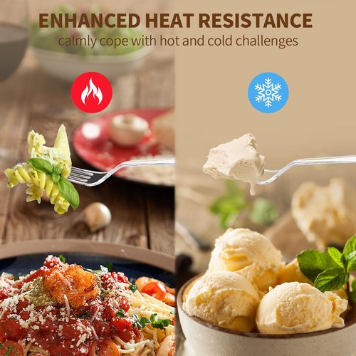 Bosizhang 180 Count Extra Heavy Duty Clear Plastic Forks, 7.1" Solid and Durable Disposable Plastic Forks Bulk, BPA-Free & Heat Resistant, Plastic Utensils for Parties, Events and Daily Use