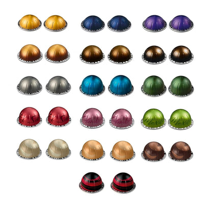 Skiennix Espresso & Lungo Coffee Capsules - Assorted 32-Pack Variety Discovery Sampler
