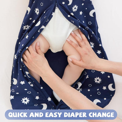 Yoofoss Baby Sleep Sack - 100% Organic Cotton Wearable Blanket | 2-Way Zipper, 12-18 Months, 3 Pack